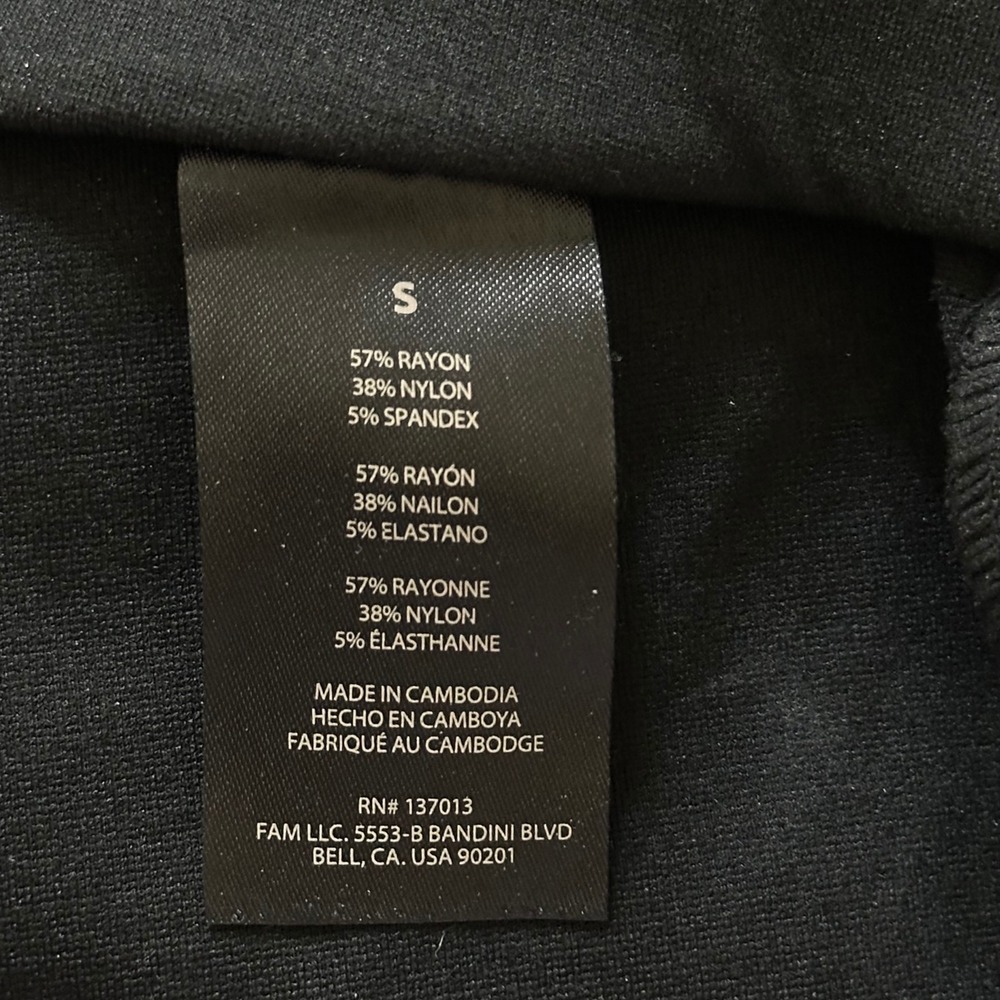 Banana Republic Womens Black Ponte Pant Pull On Straight Leg Seam Detail S NEW - Picture 9 of 10